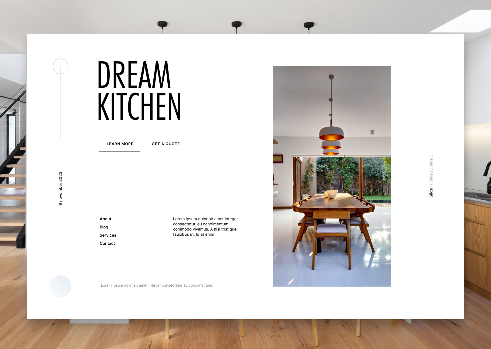 Construction portfolio website